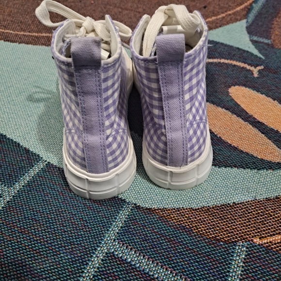 🌈GINGHAM PLATFORM SNEAKERS-6 - Picture 4 of 7